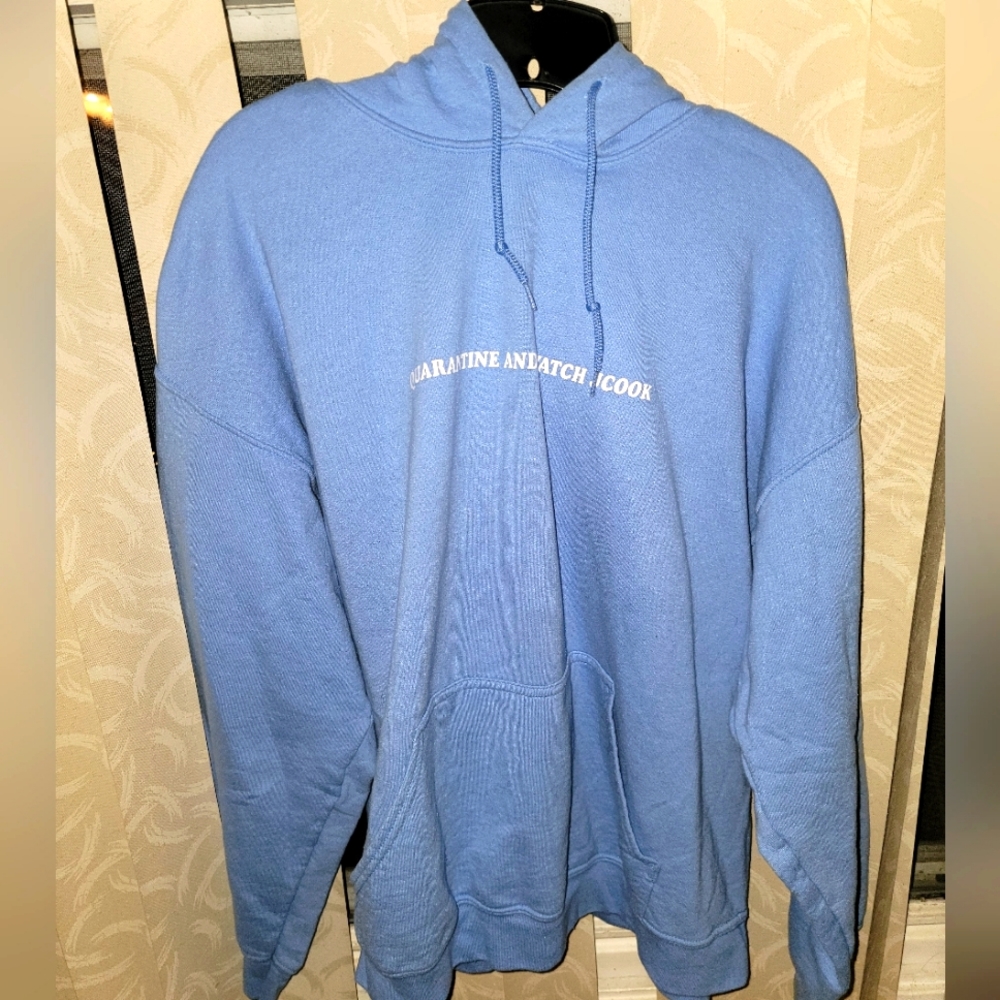 Baby Blue J Cook Hoodie Unisex XL EUC